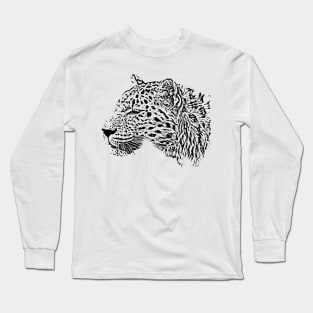 Leopard portrait Long Sleeve T-Shirt